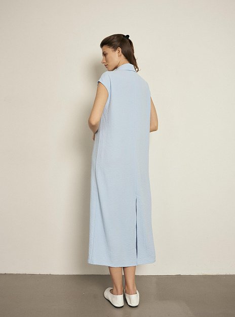 картинка Платье AMKPE миди голубое от магазина ICNTPRY