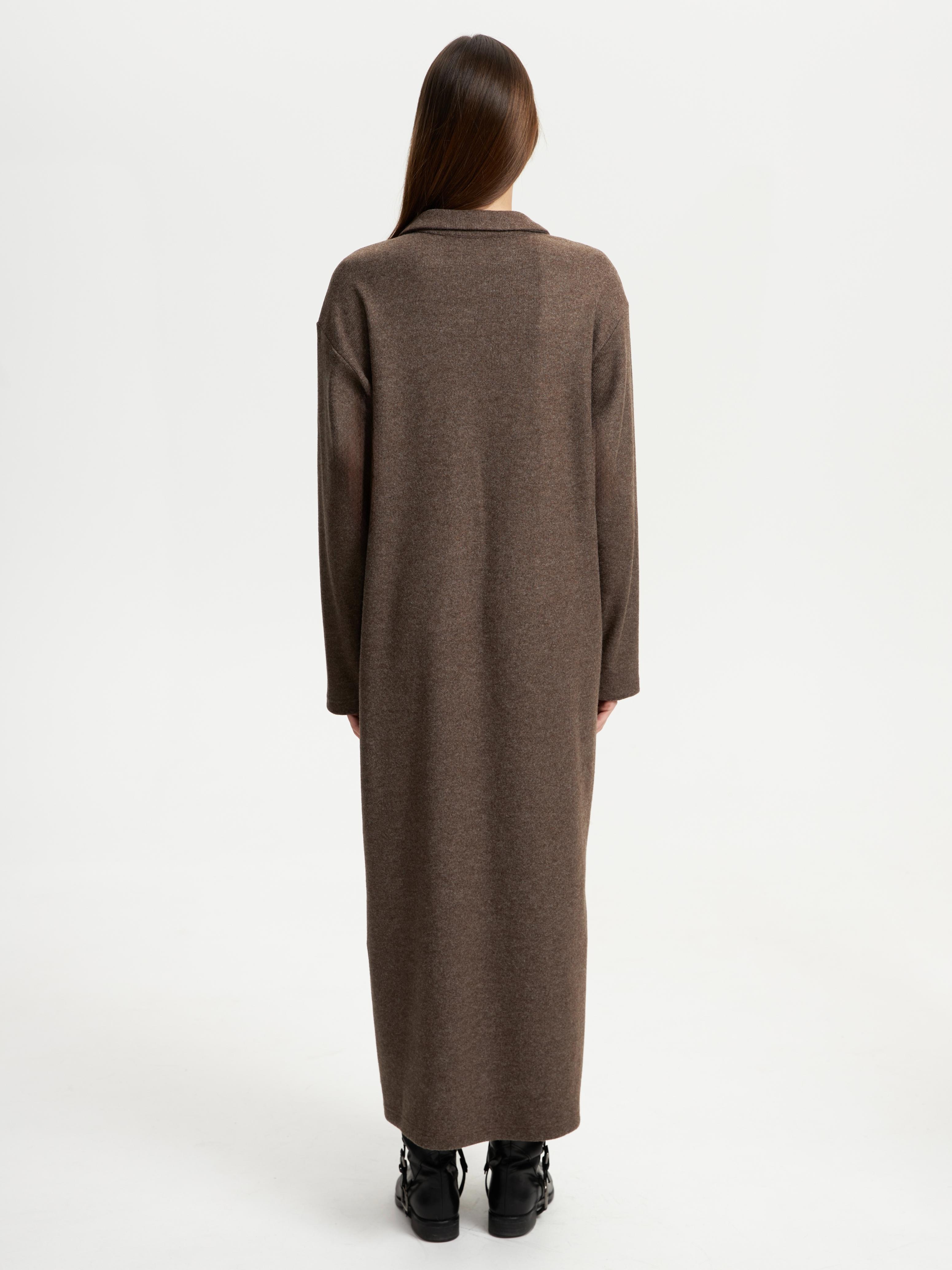 картинка Платье макси трикотаж кофе от магазина ICNTPRY