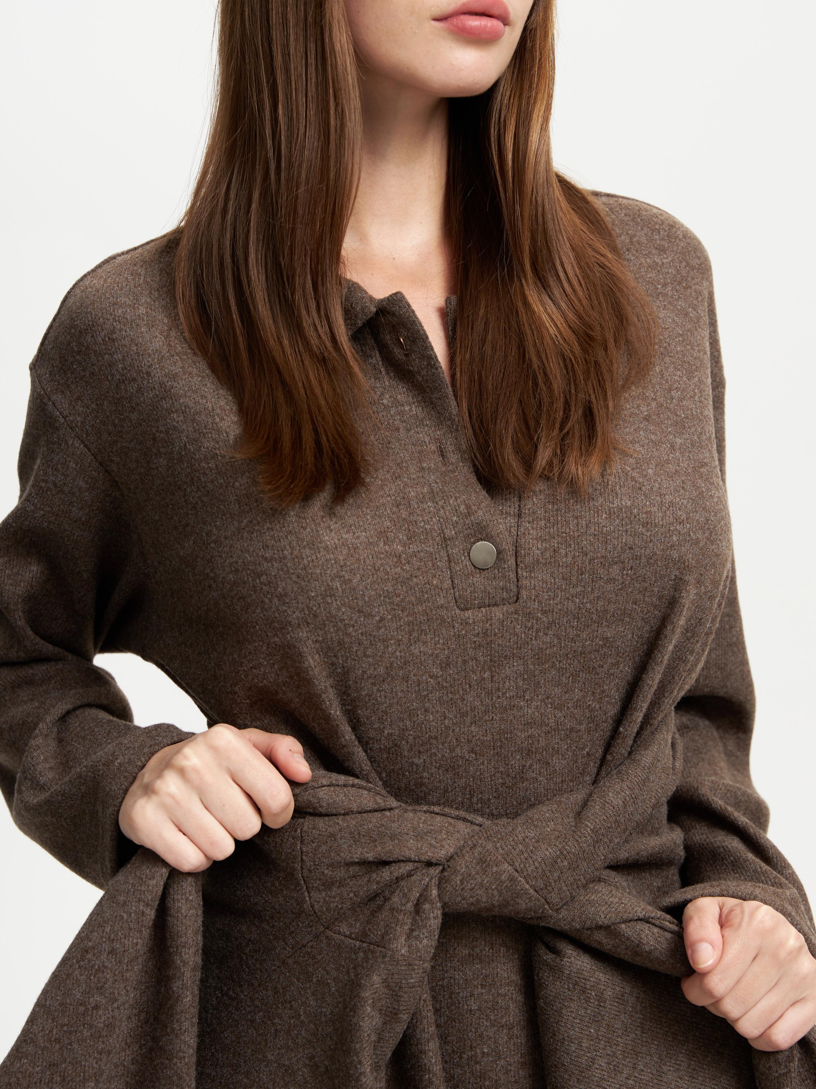 картинка Платье макси трикотаж кофе от магазина ICNTPRY