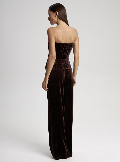 картинка Брюки бархат коричневые от магазина ICNTPRY